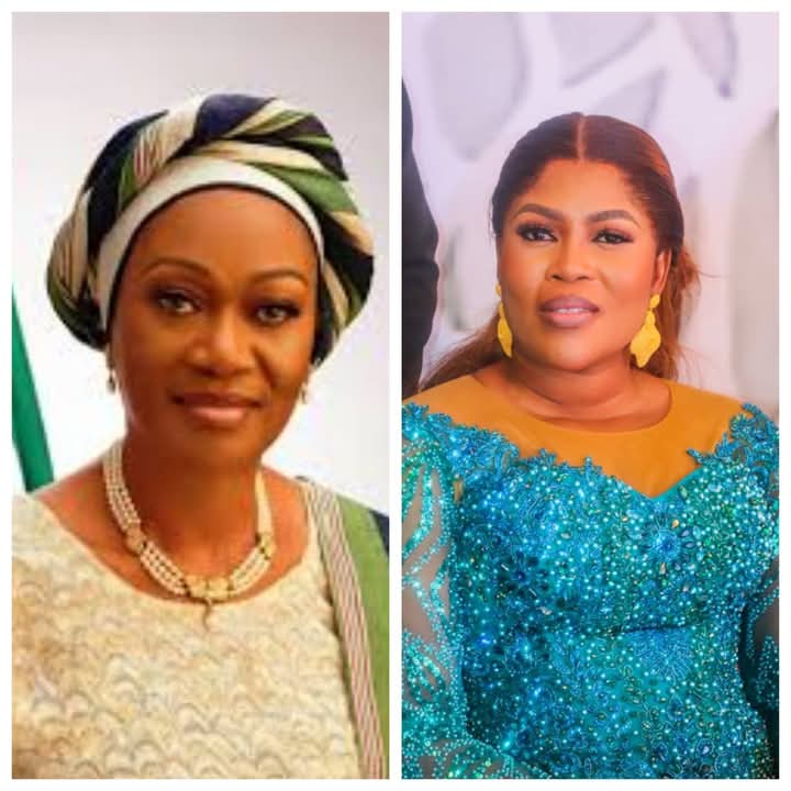 Amb Mrs. Osaretin Idahosa Wife of  Edo State Deputy Governor Congratulate Senator Oluremi Tunibu First Lady Federal Republic of Nigeria on Her Election into the Steering Committee of OAFLAD (Organization of Africa First Ladies for Development