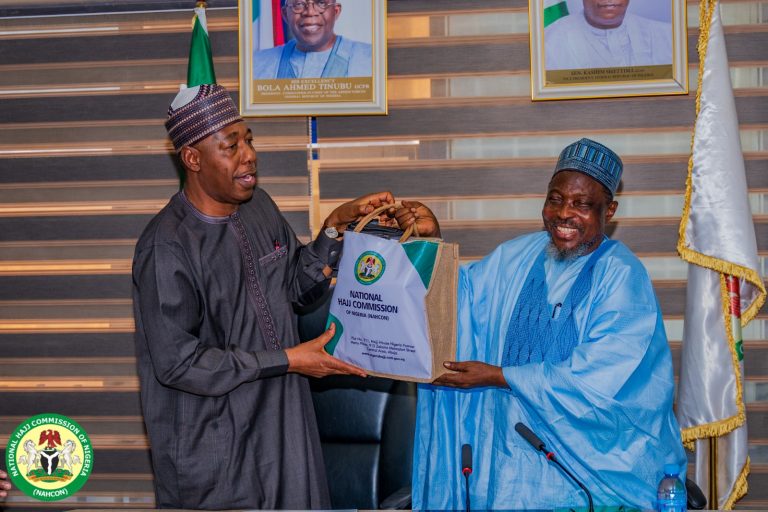 NAHCON Chairman Received Governor of Borno State