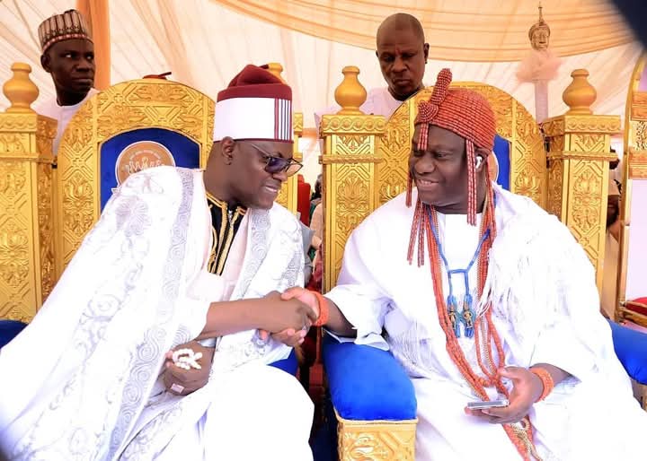 His Royal Majesty, Ohinoyi of Ebira Today Attended the First Anniversary of HRM, (Dr.)Oba Muyiwa Ibeun the Elulu of Mopa and Chairman Mopa Moro Local Government Traditional Council